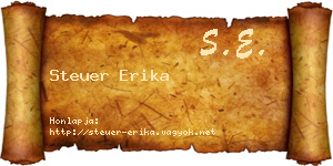 Steuer Erika névjegykártya