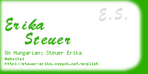 erika steuer business card